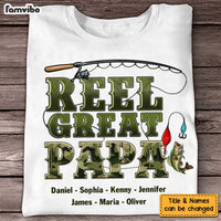 Personalized Reel Great Dad Fishing Camouflage Shirt - Hoodie - Sweatshirt 33002 thumb 1