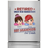 Personalized Retired Under New Management Photo Decal 33003 thumb 1