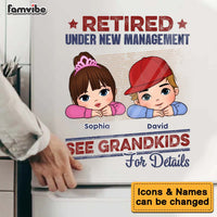Personalized Retired Under New Management Photo Decal 33003 thumb 1
