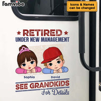 Personalized Retired Under New Management Photo Decal 33003 thumb 1