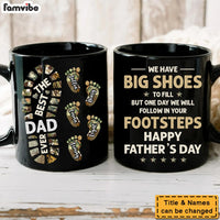 Personalized Gift For Dad We Will Follow In Your Footsteps Mug 33004 thumb 1
