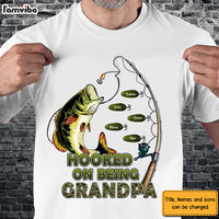 Personalized Hook On Being Grandpa Fishing Camouflage Shirt - Hoodie - Sweatshirt 33005 thumb 1