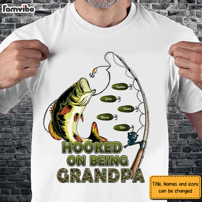 Personalized Hook On Being Grandpa Fishing Camouflage Shirt - Hoodie - Sweatshirt 33005 1