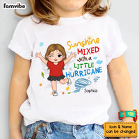 Personalized Sunshine Mixed With A Little Hurricane Kid T Shirt - Kid Hoodie - Kid Sweatshirt 33006 thumb 1