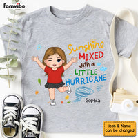Personalized Sunshine Mixed With A Little Hurricane Kid T Shirt - Kid Hoodie - Kid Sweatshirt 33006 thumb 1