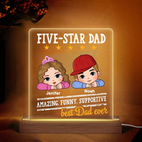 Personalized Gift For Dad Amazing Funny Supportive Plaque LED Lamp Night Light 33007 thumb 1