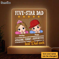Personalized Gift For Dad Amazing Funny Supportive Plaque LED Lamp Night Light 33007 thumb 1
