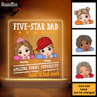 Personalized Gift For Dad Amazing Funny Supportive Plaque LED Lamp Night Light 33007 thumb 1