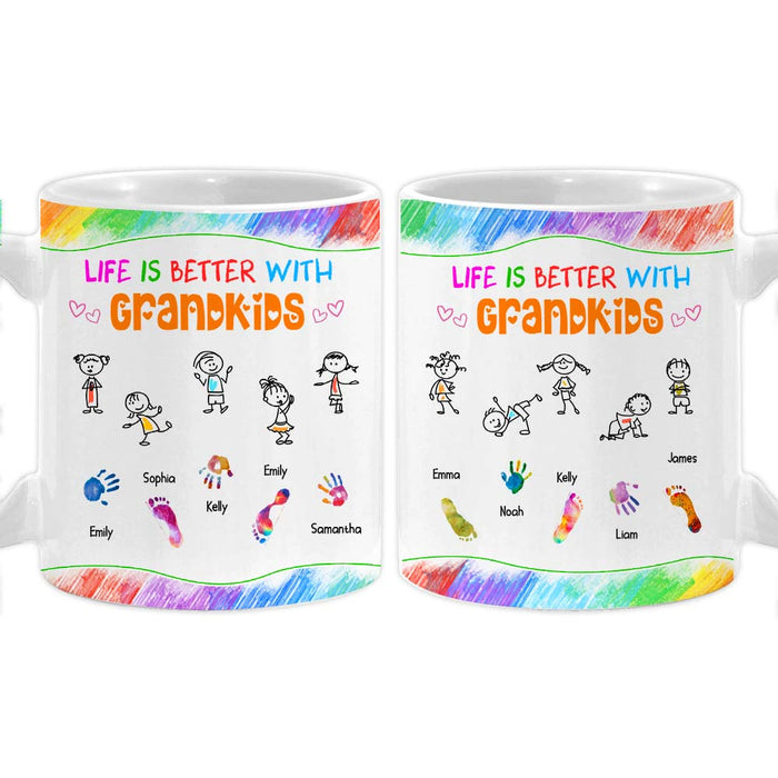 Personalized Mom Grandma Kids Grandkids Drawing Mug 33011 1