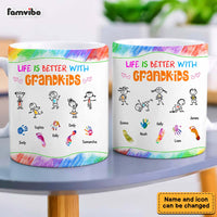 Personalized Mom Grandma Kids Grandkids Drawing Mug 33011 thumb 1