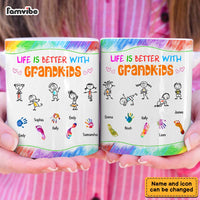 Personalized Mom Grandma Kids Grandkids Drawing Mug 33011 thumb 1