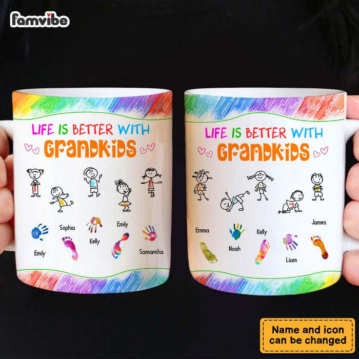 Personalized Mom Grandma Kids Grandkids Drawing Mug 33011 1