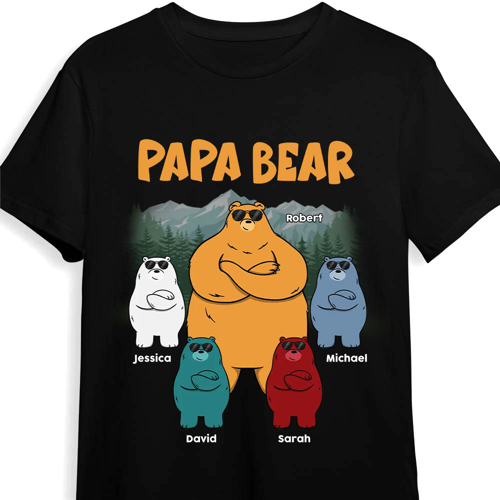Personalized Gift For Dad Grandpa Awesome Bear Shirt Hoodie Sweatshirt 33012 Primary Mockup