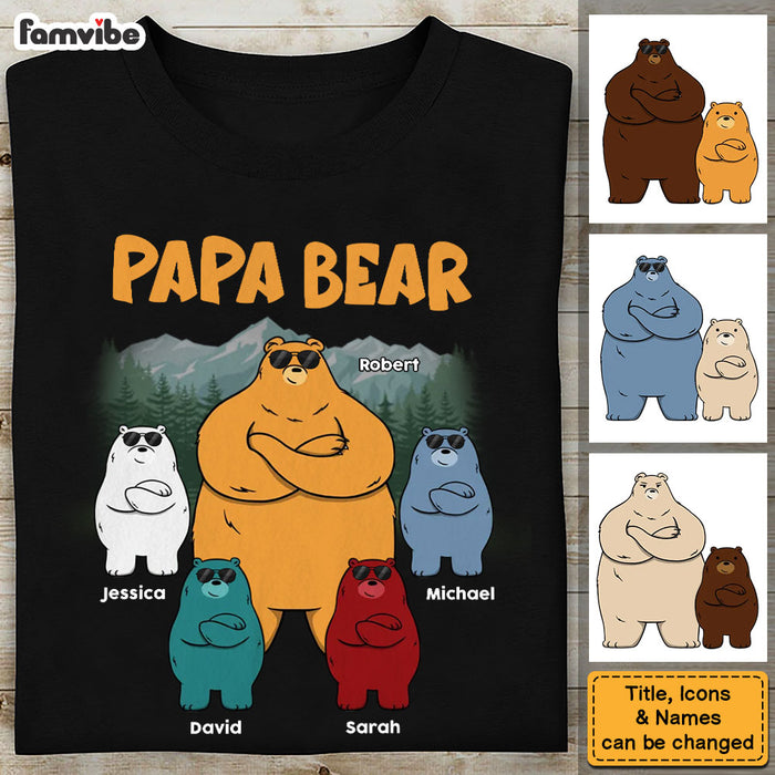 Personalized Gift For Dad Grandpa Awesome Bear Shirt - Hoodie - Sweatshirt 33012 1