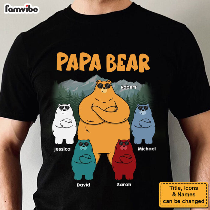 Personalized Gift For Dad Grandpa Awesome Bear Shirt - Hoodie - Sweatshirt 33012 1