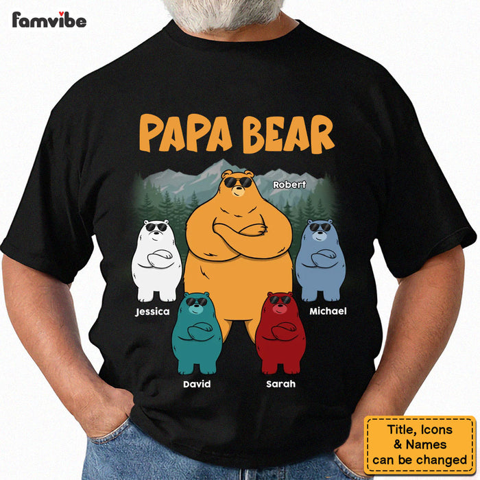 Personalized Gift For Dad Grandpa Awesome Bear Shirt - Hoodie - Sweatshirt 33012 1