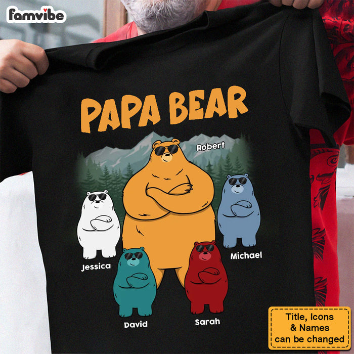 Personalized Gift For Dad Grandpa Awesome Bear Shirt - Hoodie - Sweatshirt 33012 1