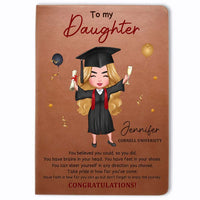 Personalized Gift For Daughter Graduation Leather Cover Notebook 33013 thumb 1