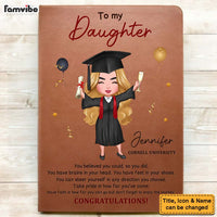Personalized Gift For Daughter Graduation Leather Cover Notebook 33013 thumb 1