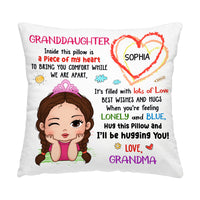 Personalized Gift For Granddaughter Hug This Pillow 33015 thumb 1
