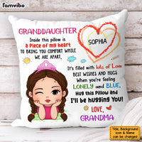 Personalized Gift For Granddaughter Hug This Pillow 33015 thumb 1