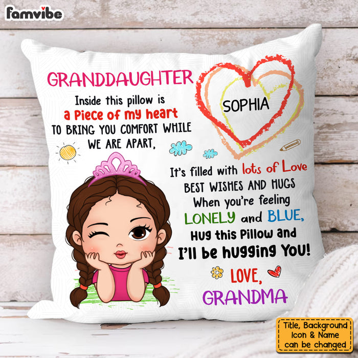 Personalized Gift For Granddaughter Hug This Pillow 33015 1