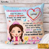 Personalized Gift For Granddaughter Hug This Pillow 33015 thumb 1