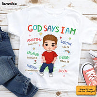 Personalized Gift For Grandson God Says I Am Kid T Shirt - Kid Hoodie - Kid Sweatshirt 33019 thumb 1