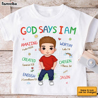 Personalized Gift For Grandson God Says I Am Kid T Shirt - Kid Hoodie - Kid Sweatshirt 33019 thumb 1
