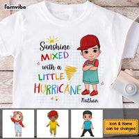 Personalized Gift For Grandson Sunshine Mixed With Hurricane Kid T Shirt - Kid Hoodie - Kid Sweatshirt 33020 thumb 1