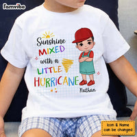 Personalized Gift For Grandson Sunshine Mixed With Hurricane Kid T Shirt - Kid Hoodie - Kid Sweatshirt 33020 thumb 1