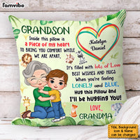 Personalized Gift For Grandson Hug This Pillow 33023 thumb 1