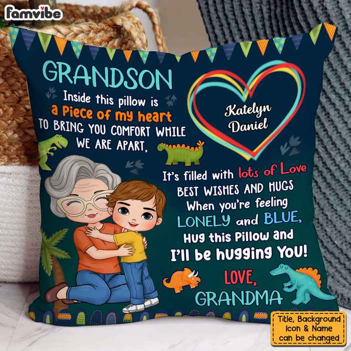 Personalized Gift For Grandson Hug This Pillow 33023 1