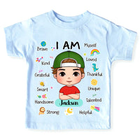 Personalized Affirmation Gift I Am Kind I Am Smart Kid T Shirt - Kid Hoodie - Kid Sweatshirt 33024 thumb 1