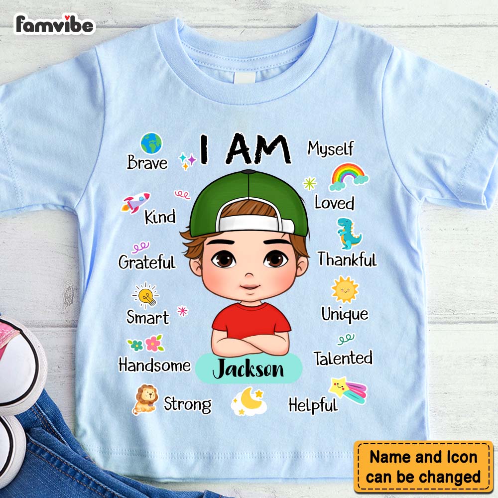 Personalized Affirmation Gift I Am Kind I Am Smart Kid T Shirt - Kid Hoodie - Kid Sweatshirt 33024 Mockup 2