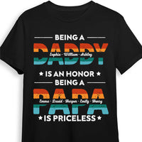 Personalized  Gift For Dad Grandpa Being A Dad Is An Honor Being A Papa Is Priceless Shirt - Hoodie - Sweatshirt 33028 thumb 1