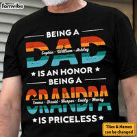 Personalized  Gift For Dad Grandpa Being A Dad Is An Honor Being A Papa Is Priceless Shirt - Hoodie - Sweatshirt 33028 thumb 1
