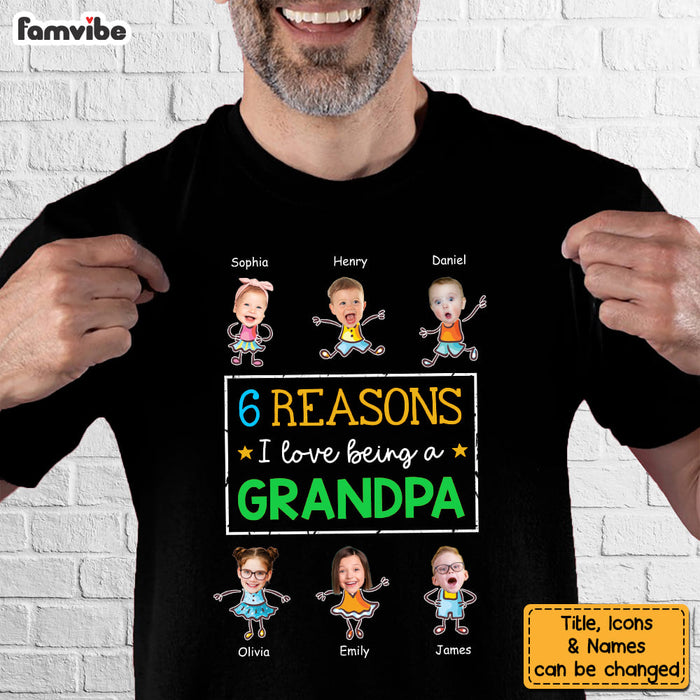 Personalized Reasons I Love Being Papa Dad Shirt - Hoodie - Sweatshirt 33030 1