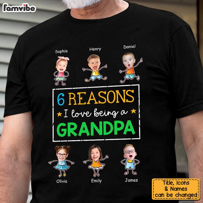 Personalized Reasons I Love Being Papa Dad Shirt - Hoodie - Sweatshirt 33030 1