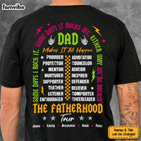Personalized Gift For Dad Fatherhood Tour Shirt 33033 thumb 1