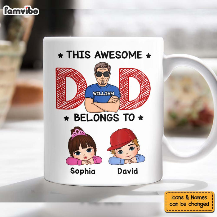 Personalized Gift For Dad Belongs To Mug 33038 1