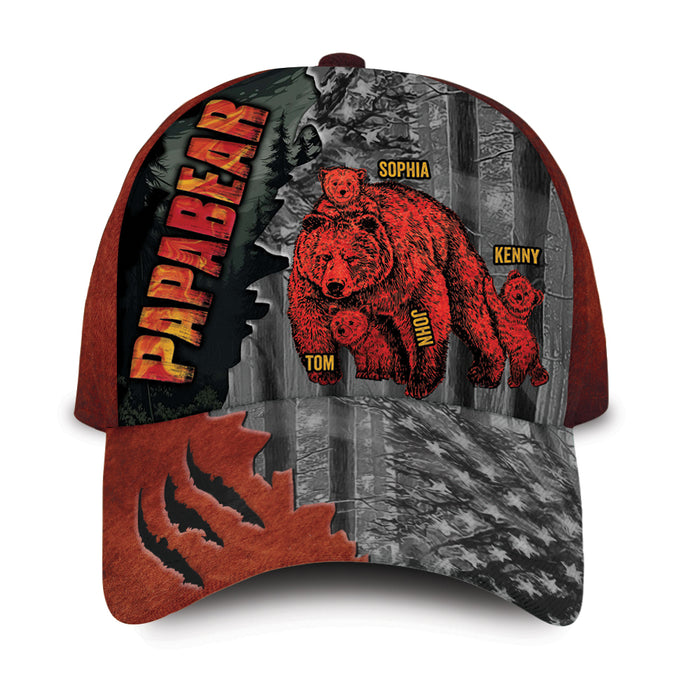Personalized Gift For Dad Papa Bear Cap 33039 1