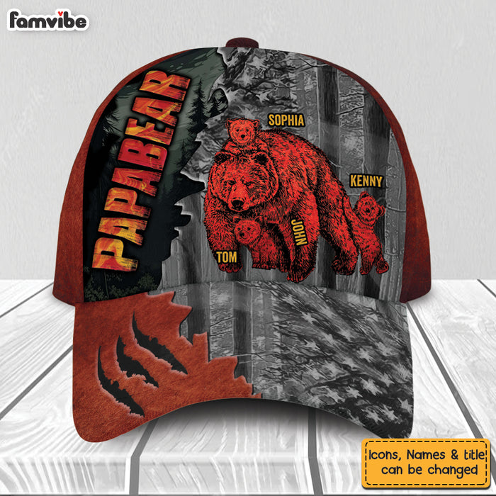 Personalized Gift For Dad Papa Bear Cap 33039 1