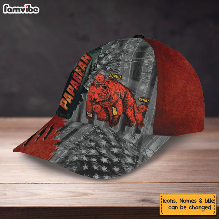 Personalized Gift For Dad Papa Bear Cap 33039 1