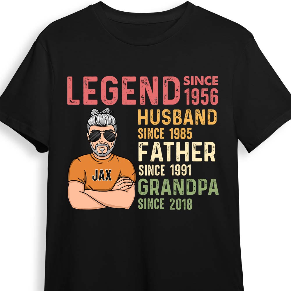 Personalized Husband Dad Grandpa Legend Shirt Hoodie Sweatshirt 33041 Primary Mockup