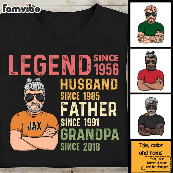 Personalized Husband Dad Grandpa Legend Shirt - Hoodie - Sweatshirt 33041 1
