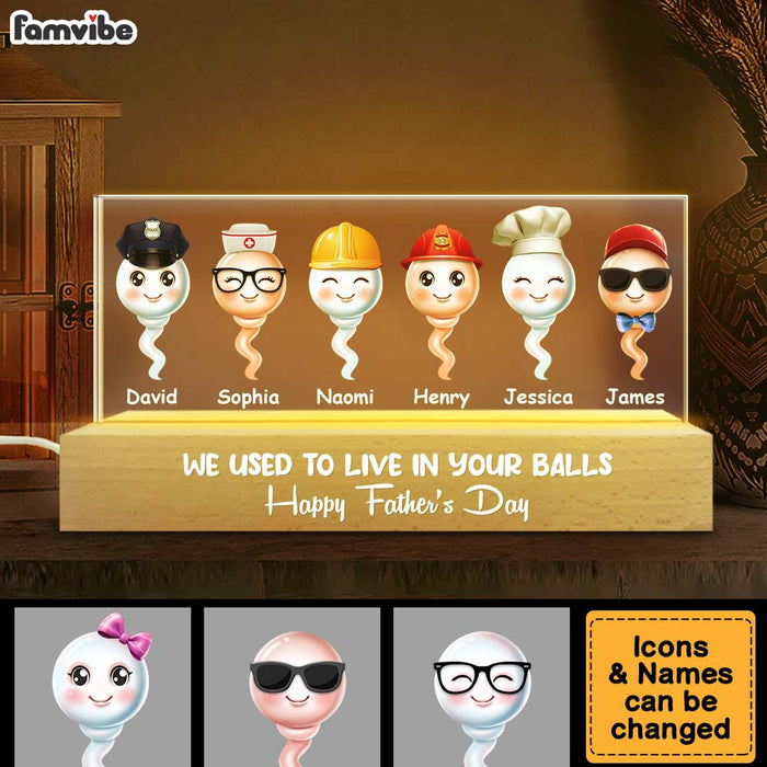 Personalized Gift For Dad Funny Cute Kids Acrylic Name Night Light 33044 1