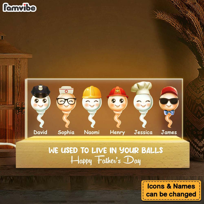 Personalized Gift For Dad Funny Cute Kids Acrylic Name Night Light 33044 1