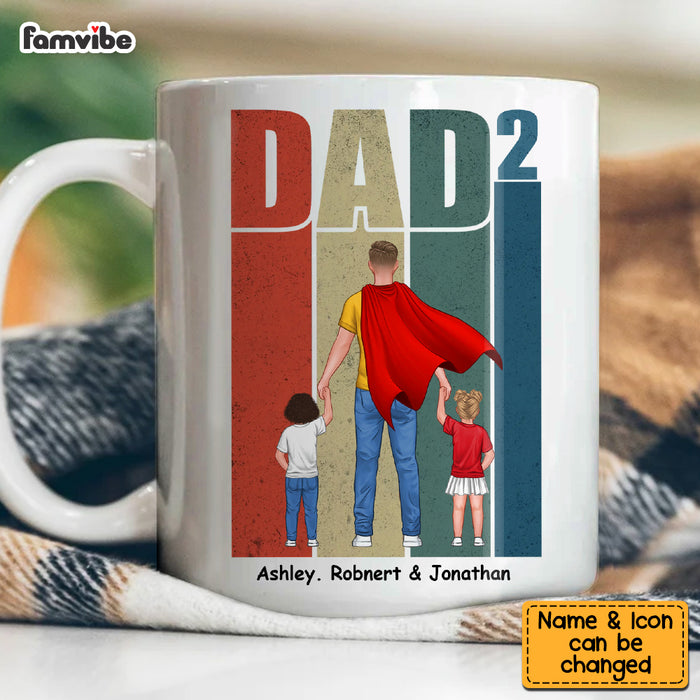Personalized For Dad Walking Dad and Child Mug 33047 1