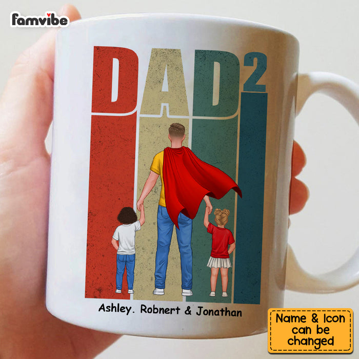 Personalized For Dad Walking Dad and Child Mug 33047 1